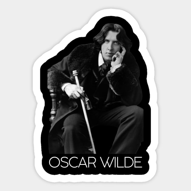 Oscar Wilde Portrait Sticker by WrittersQuotes